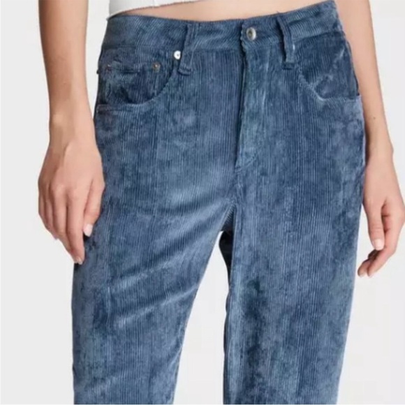 Rag & Bone Rosa Corduroy Pants Classic Fit Deep Blue Women's Size 29 - Picture 4 of 8